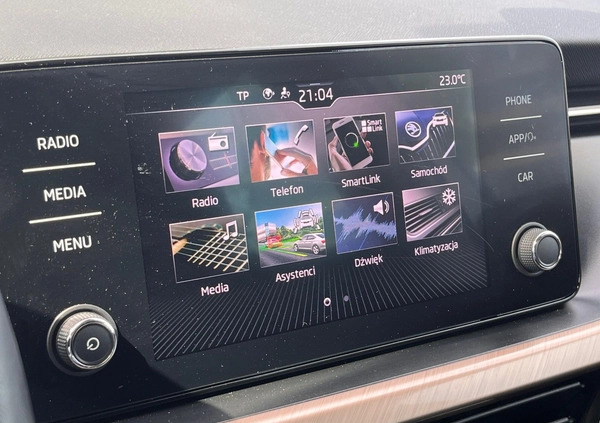 Skoda Scala cena 59900 przebieg: 90000, rok produkcji 2019 z Opole Lubelskie małe 436